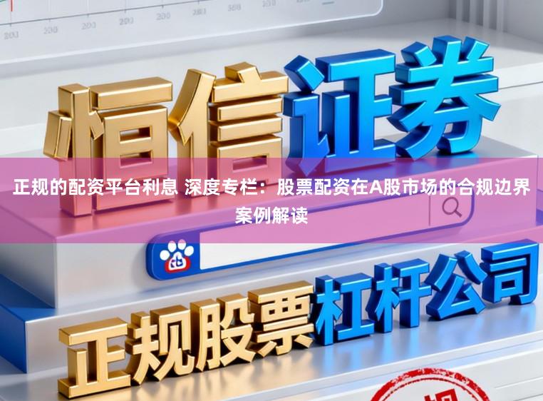 正规的配资平台利息 深度专栏：股票配资在A股市场的合规边界案例解读